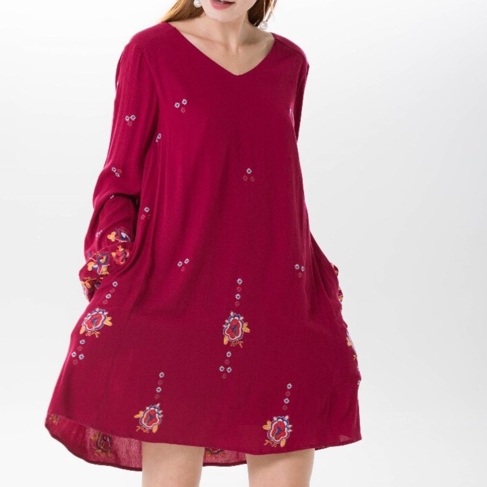 Boho mini dress